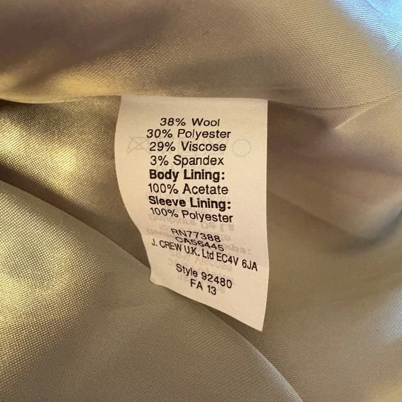 J. Crew NWT Bright Orange Blazer - Size 8 - Picture 9 of 9